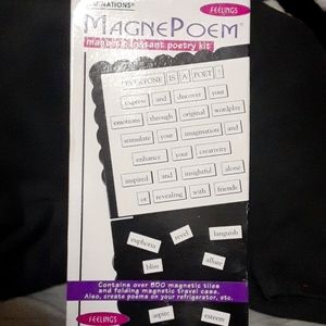 Illuminations MagnePoem Magnetic Poetry Kit With Over 500 words, Used